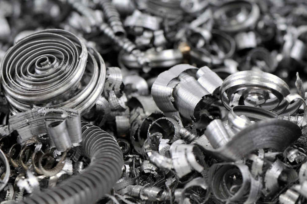 Scrap metal: One disadvantage of CNC machining is material wastage